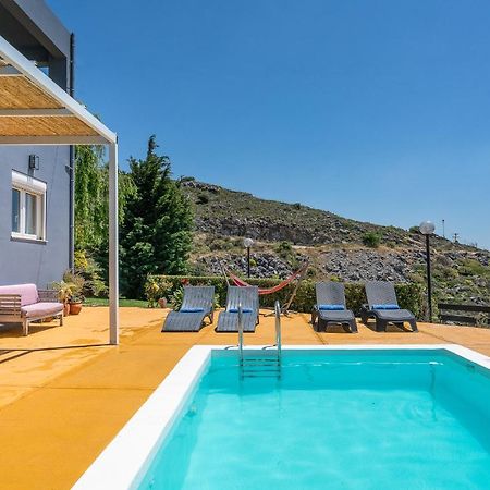 Seaview Villa Mirthios Panorama With Private Swimming Pool And Bbq! 플라키아스 외부 사진